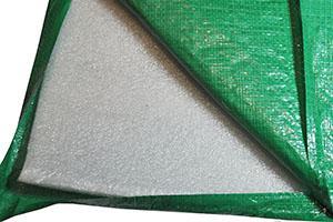 Полог утепленный 4х6м (зеленый) пл 120 г/кв.м